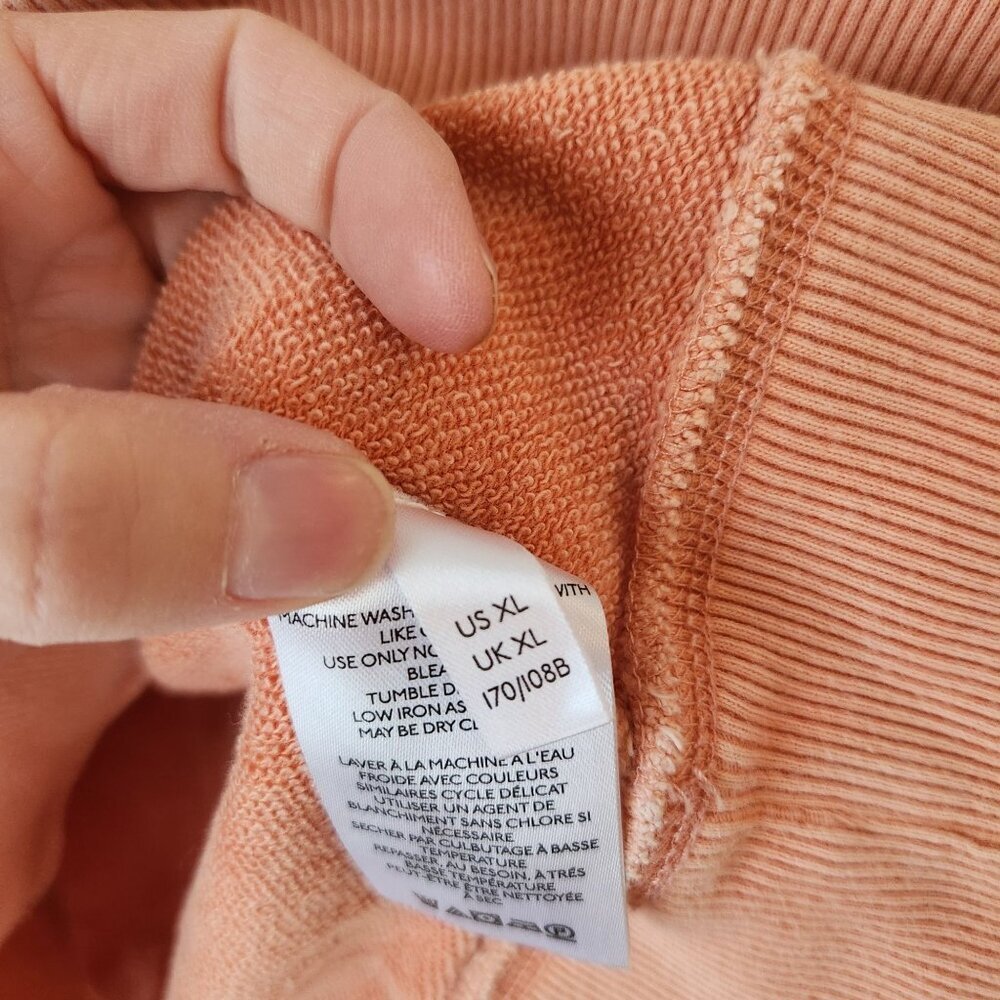 Pilcro Anthropologie Donna Tunic Pullover Sweatshirt Coral Rose Women's XL - Picture 5 of 7